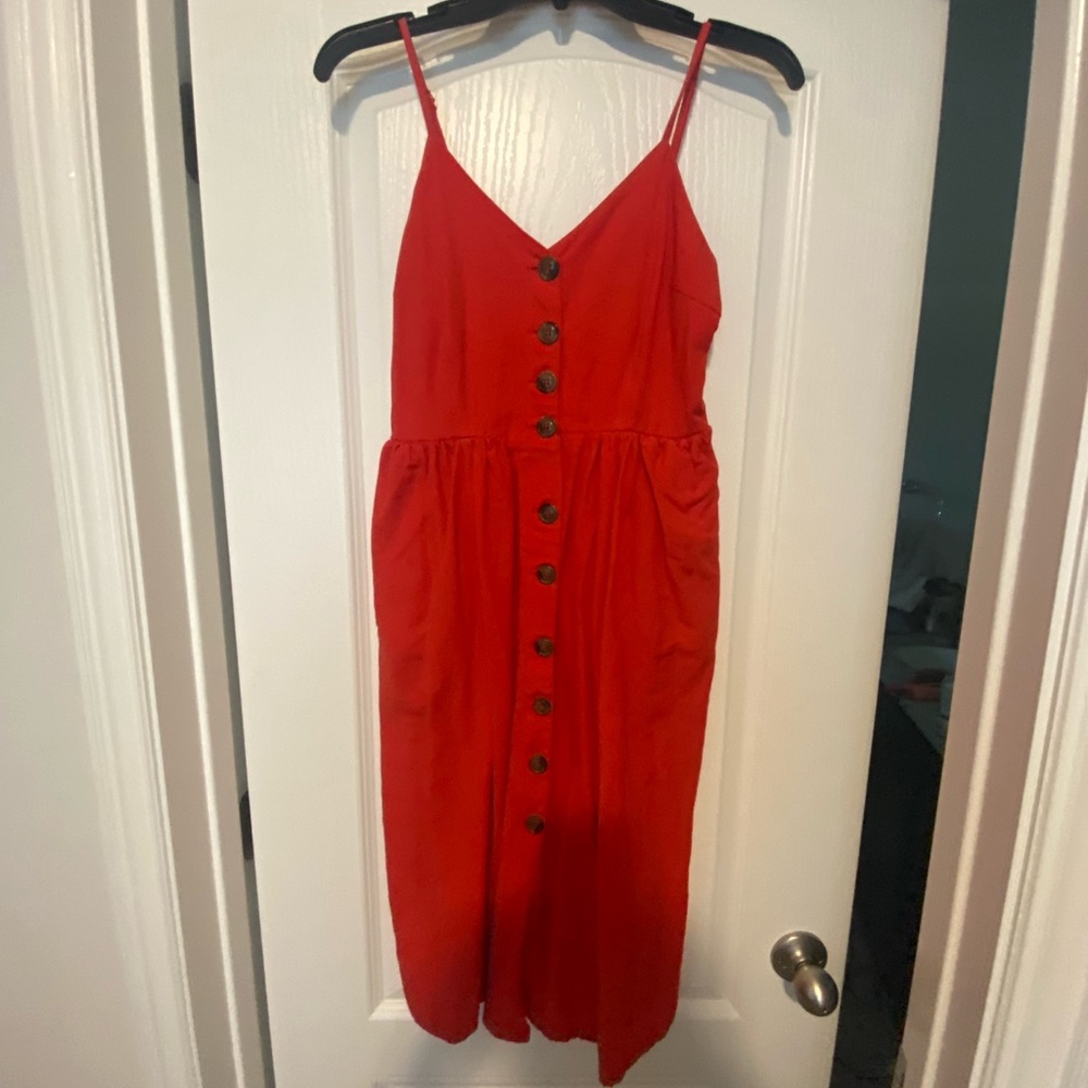 Red Midi Dress